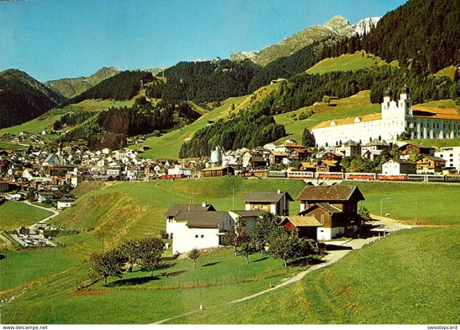 DISENTIS Rhätische Bahn Stempel Bahn Ilanz - Ilanz/Glion