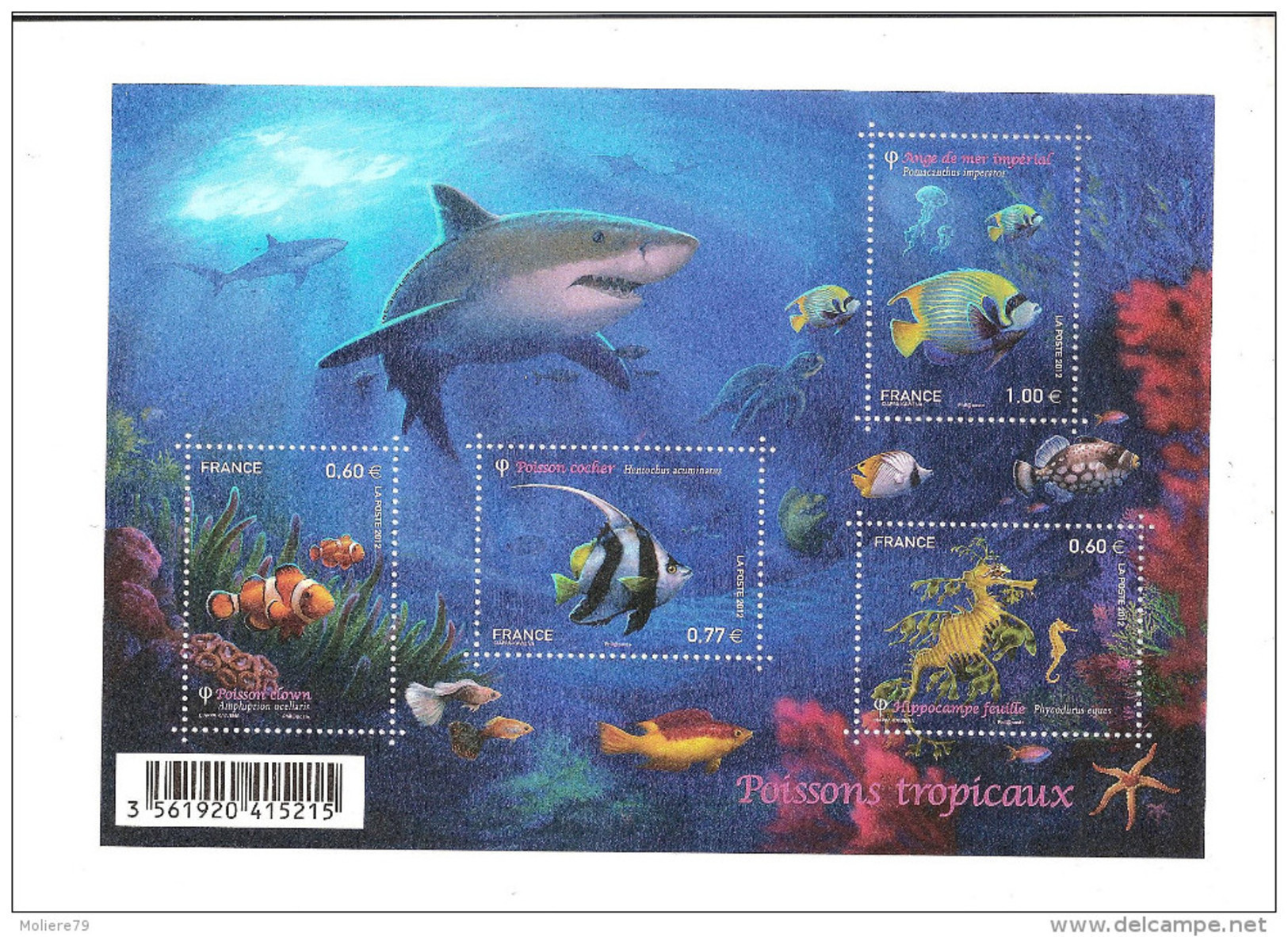 Bloc Feuillet N° 4646  Poissons Tropicaux - Neufs