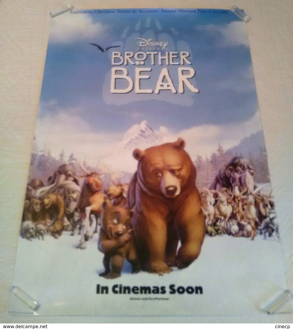 BELLE ET GRAND AFFICHE DESSIN ANIME FRERE DES OURS - CINEMA WALT DISNEY - Song Phil Collins - Préventive - Affiches & Posters