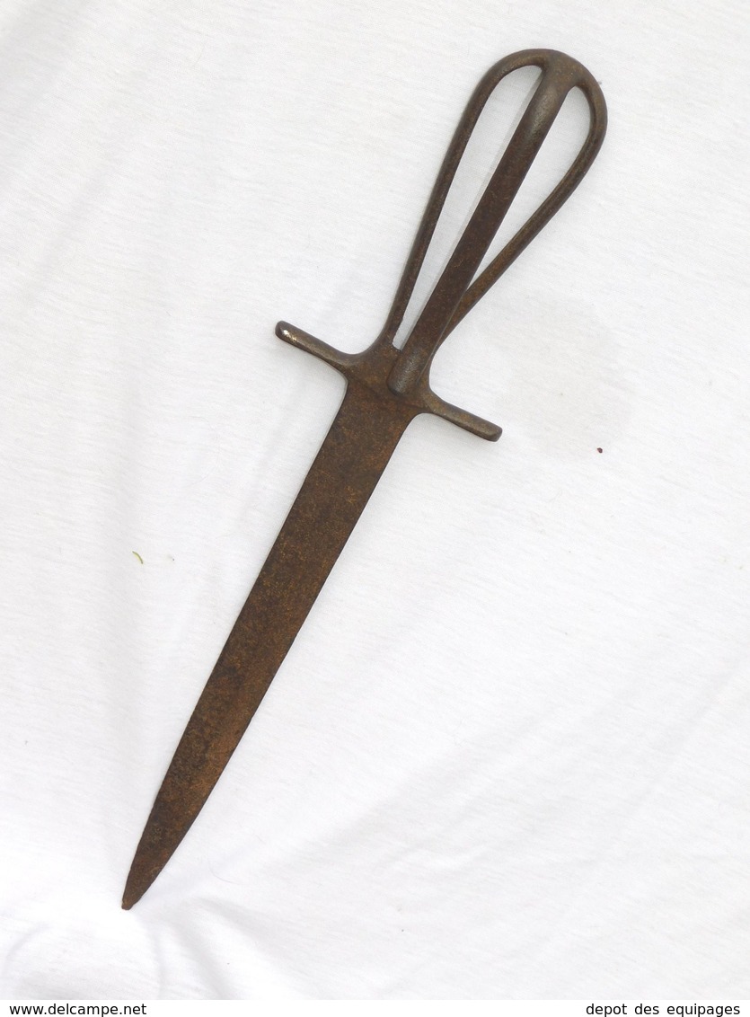 RARE COUTEAU DE TRANCHEE 14-18 - MODELE SQUELETTE  - ORIGINAL PAS REPRO !! - Knives/Swords