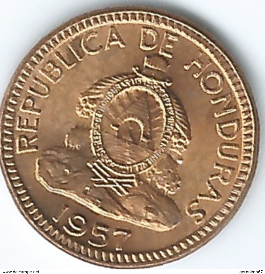 Honduras - 1 Centavo - 1939 (KM77.1) & 1957 (KM77.2) - Honduras