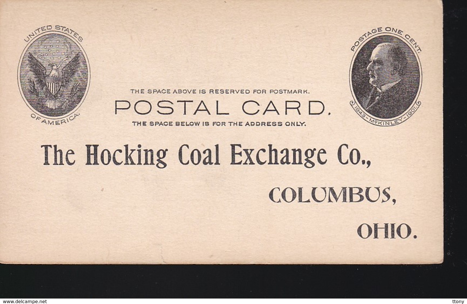 2  Postal Card    Année 1902 Carte Vierge     Mc Kinley   United States - 1901-20