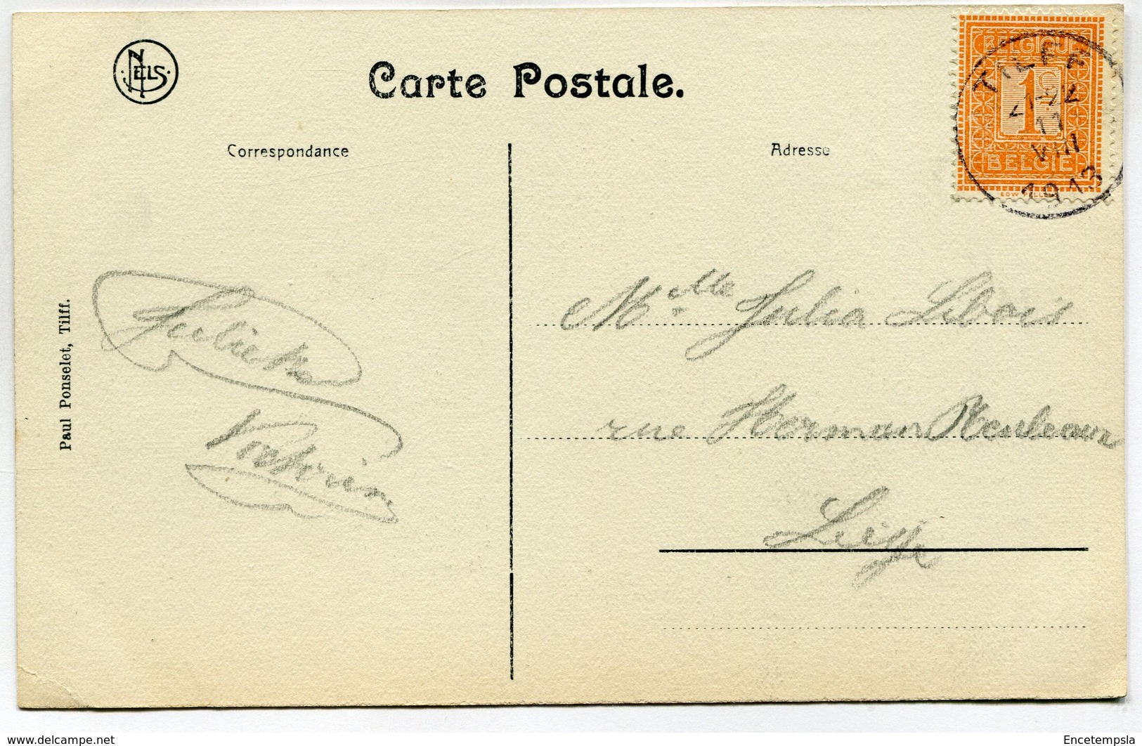 CPA - Carte Postale - Belgique - Tilff - Fonds Du Moulin - 1913 (M7390) - Esneux