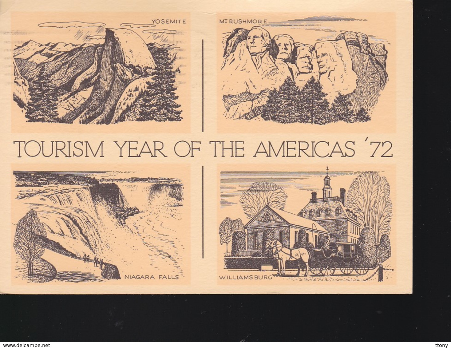 Un Ensemble De 4  Cartes Tourism Year Of Th Americas 1972 - 1961-80