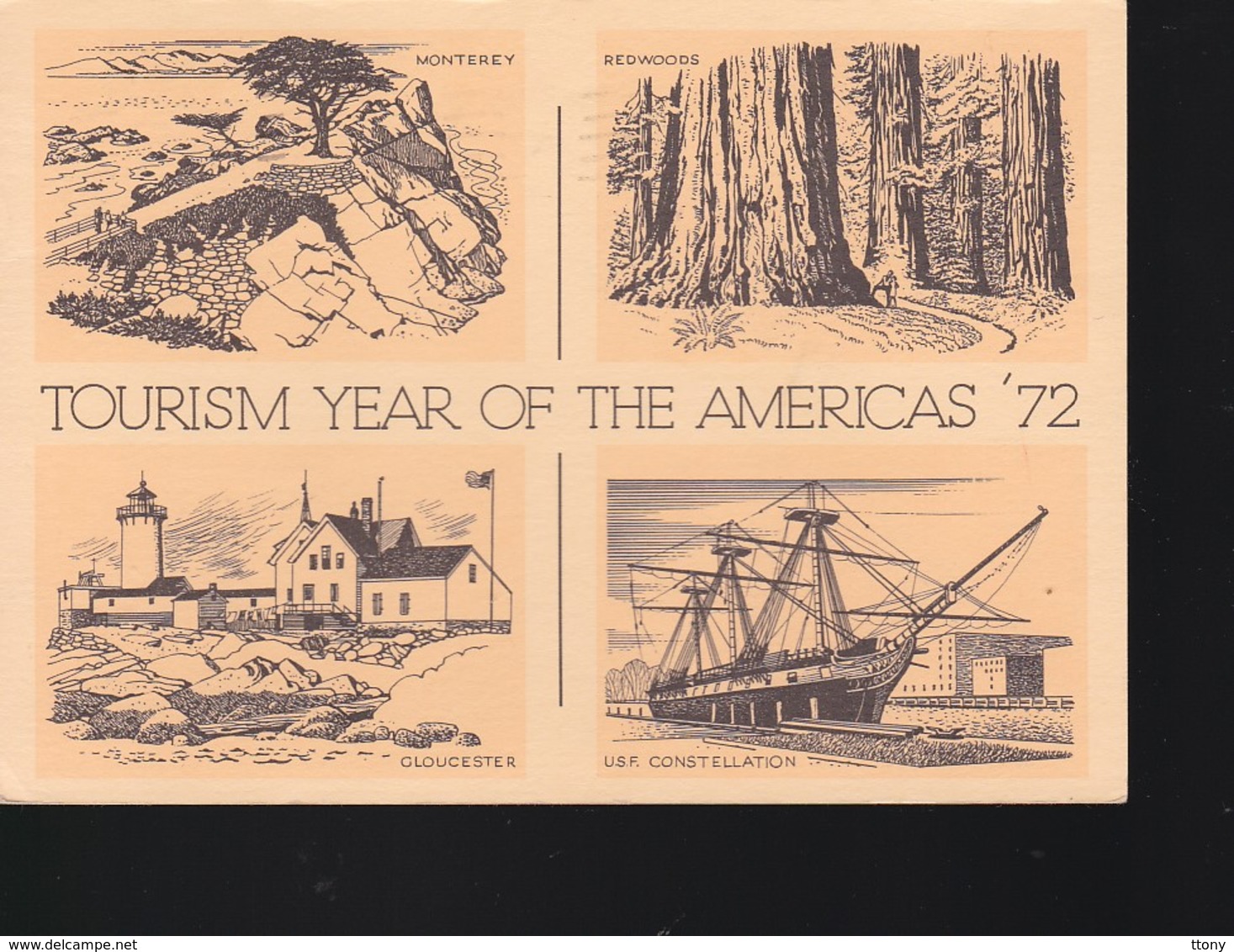 Un Ensemble De 4  Cartes Tourism Year Of Th Americas 1972 - 1961-80