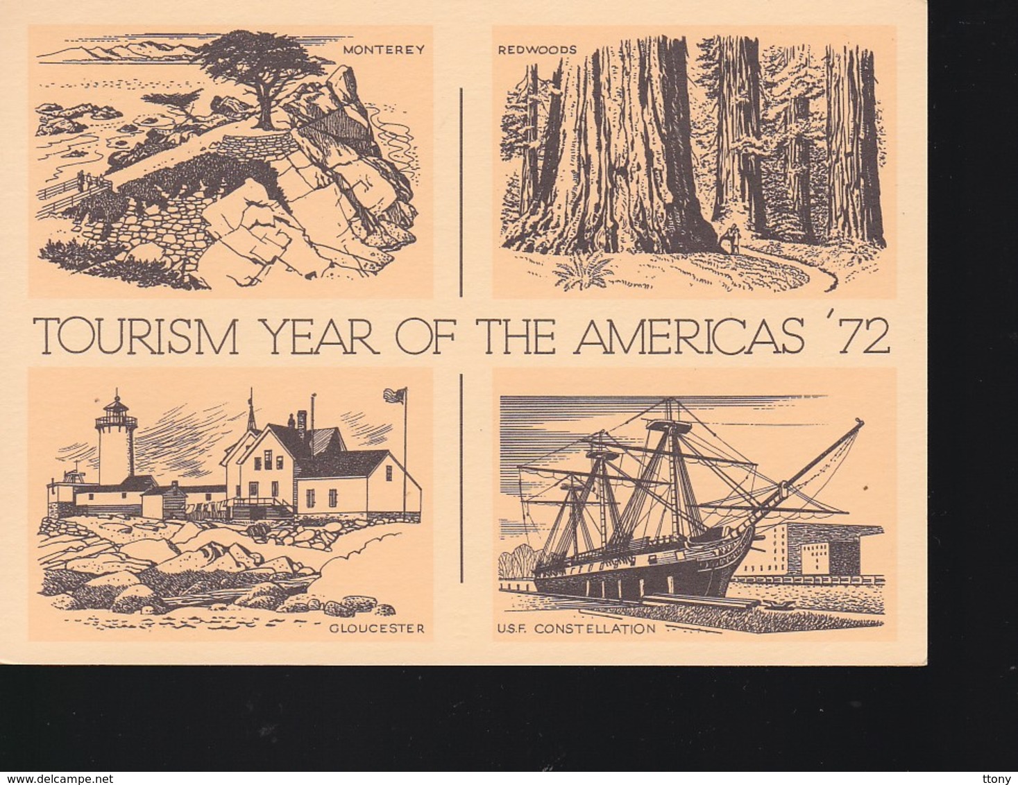 Un Ensemble De 4  Cartes Tourism Year Of Th Americas 1972 - 1961-80
