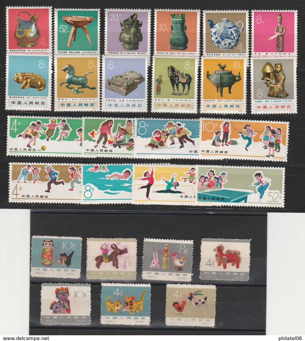 CHINA  2 SETS MINT MNH** (ONE SET MINT WITH OUT GUM) - Unused Stamps