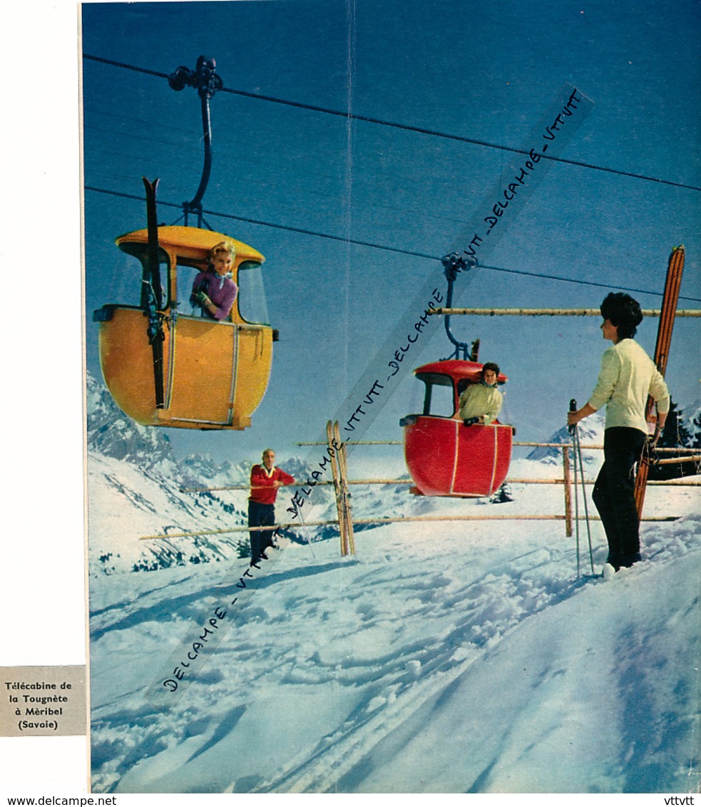 Photo (1960) : MERIBEL (Savoie), Le Télécabine De La Tougnète, Animée - Sin Clasificación