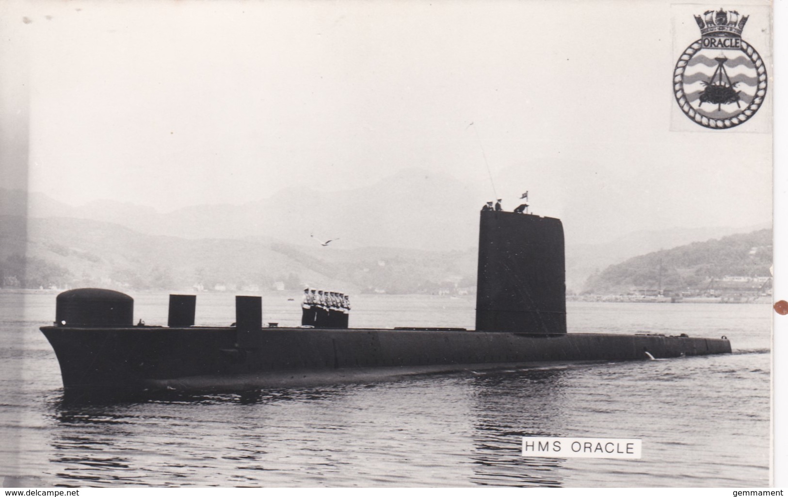 HMS  ORACLE. SUBMARINE - Warships