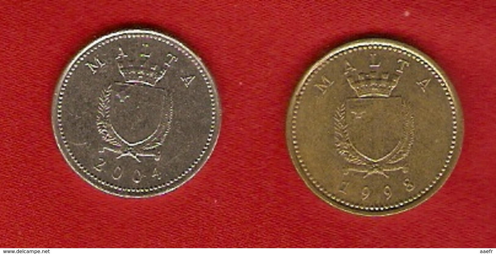 Malte 1998, 2004 - 1 Cent, 2 Cents - KM 93, KM 94 - Malte