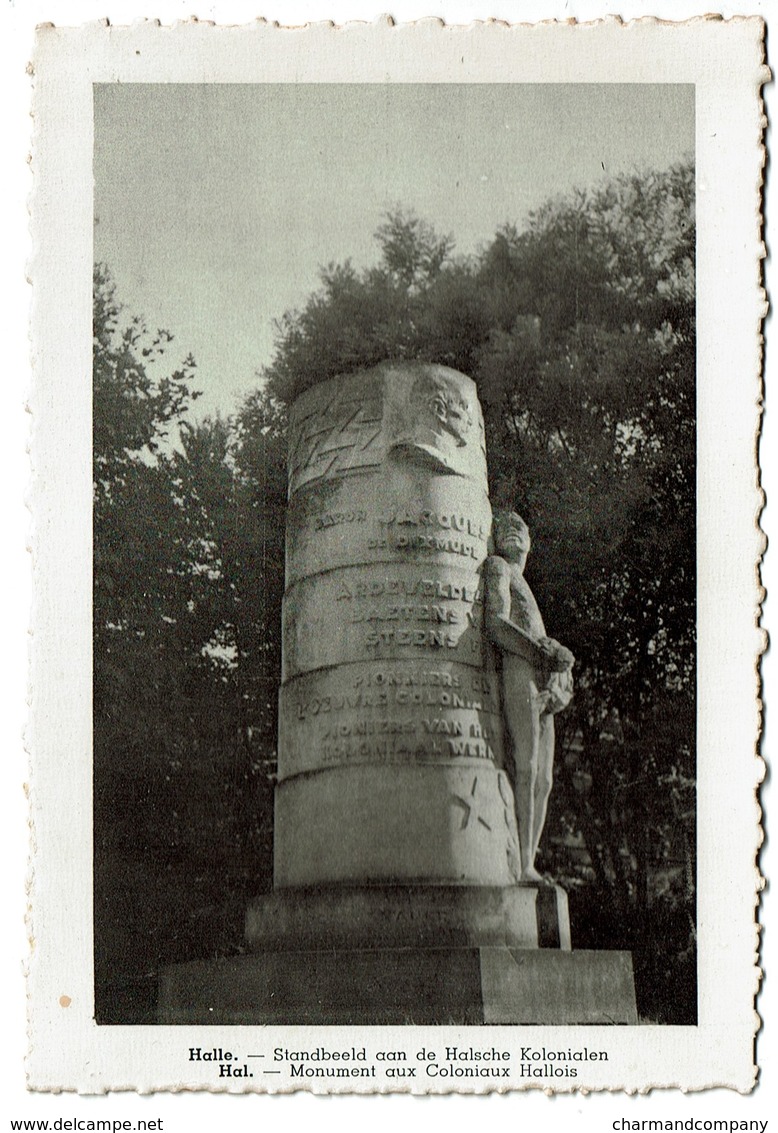 Halle - Standbeeld Aan De Halsche Kolonialen / Hal - Monument Aux Coloniaux Hallois - Edit. Libri Hallis - 2 Scans - Halle