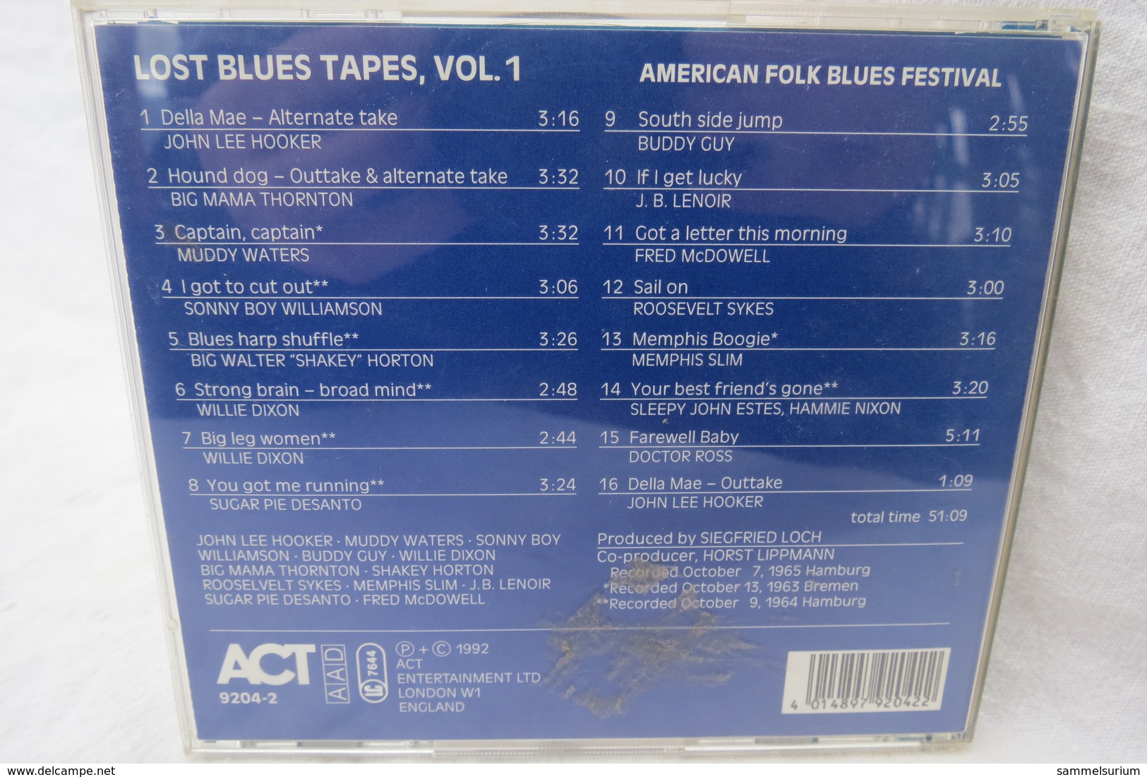 CD "Lost Blues Tapes" American Folk Blues Festival, Vol. 1 - Blues