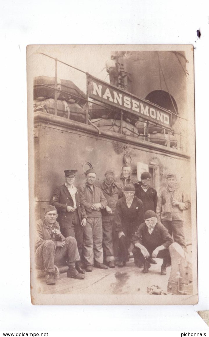 Guerre 14 18 USS Nansemond Ship That Brought Us Home Sailors  Bateau Transport Soldats  Americain  Photo - Guerre 1914-18