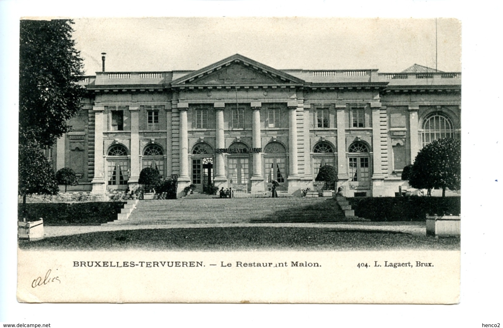 Bruxelles Tervueren - Le Restaurant Malon / Lagaert 404 (1905) - Tervuren