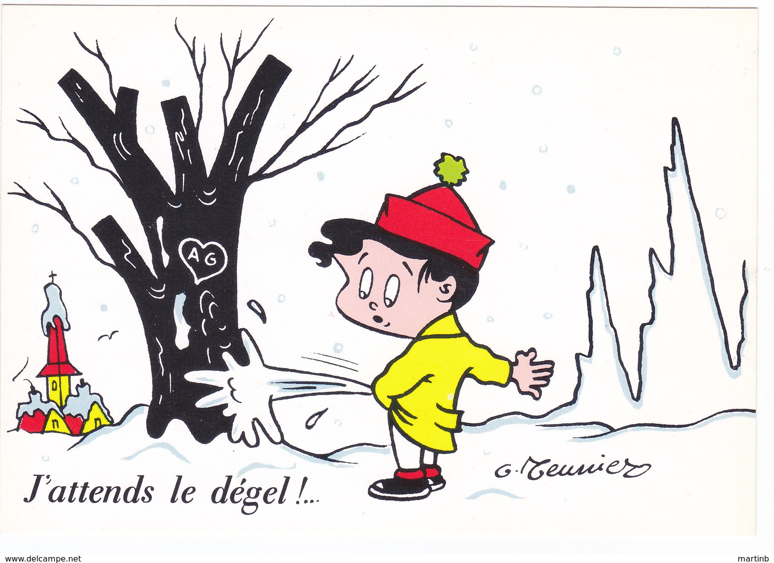 Illustrateur MEUNIER Humour " J'attends Le Dégel " - Meunier, G.