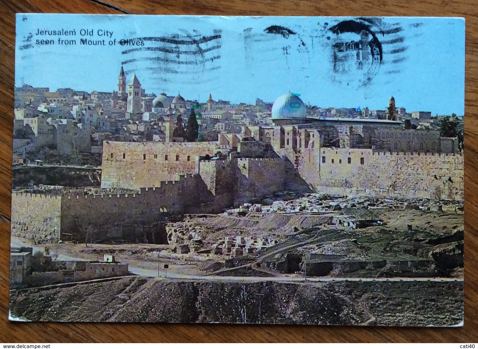 ISRAELE  POSTCARD 1,30+0,10  FROM JERUSALEM    TO U.S.A. - Storia Postale