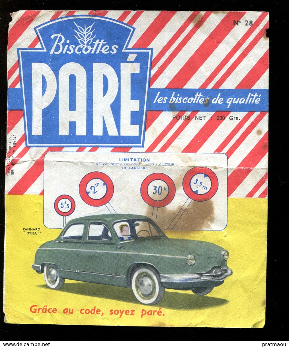 BVD1  Biscottes Paré.  Automobile Panhard Dyna - Biscottes