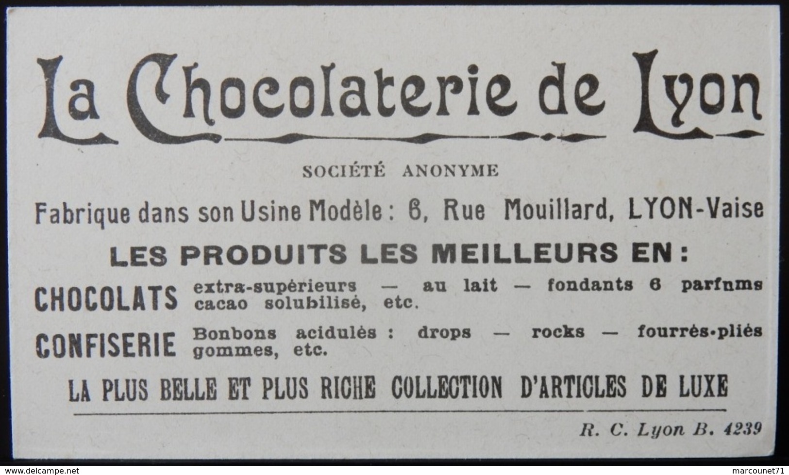 CHROMO ANCIEN CHOCOLATERIE DE LYON ÉLECTROCUTION CONDAMNÉ A MORT - Aiguebelle