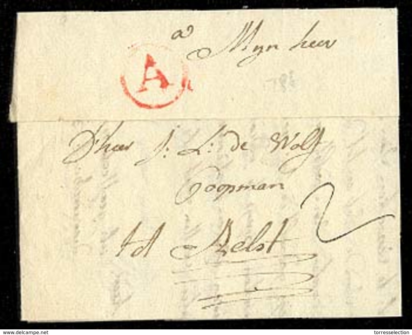 BELGIUM. 1788. Antwerpen / Aelst. EL. "A" Red Circle. - Altri & Non Classificati