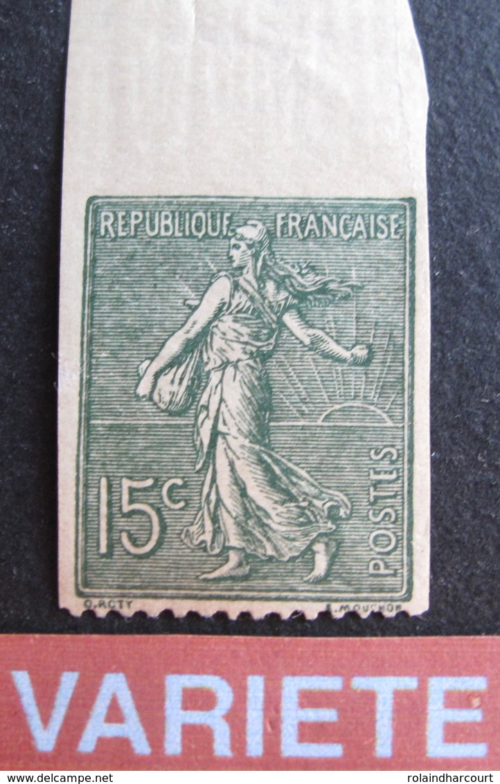 R1934/7 - 1903 - TYPE SEMEUSE LIGNEE N°130 NEUF** NON DENTELE SUR 3 COTES - Unused Stamps