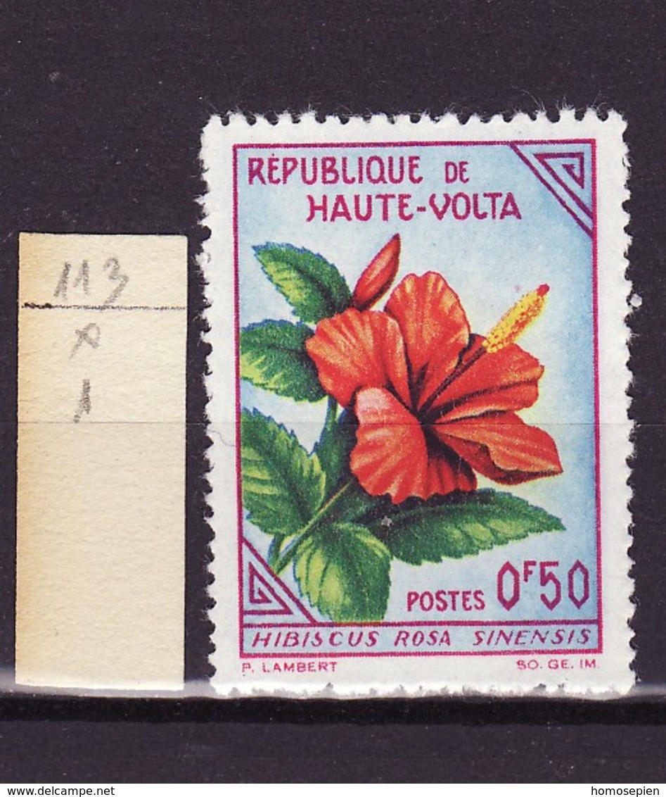 Haute Volta - Obervolta - Upper Volta - Burkina Faso 1963 Y&T N°113 - Michel N°120 * - 50c Hibiscus - Haute-Volta (1958-1984)