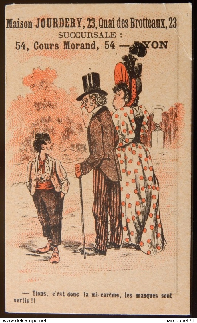 Rare Et Ancien Calendrier De Poche 1899 Maison Jourdery Lyon - Petit Format : ...-1900
