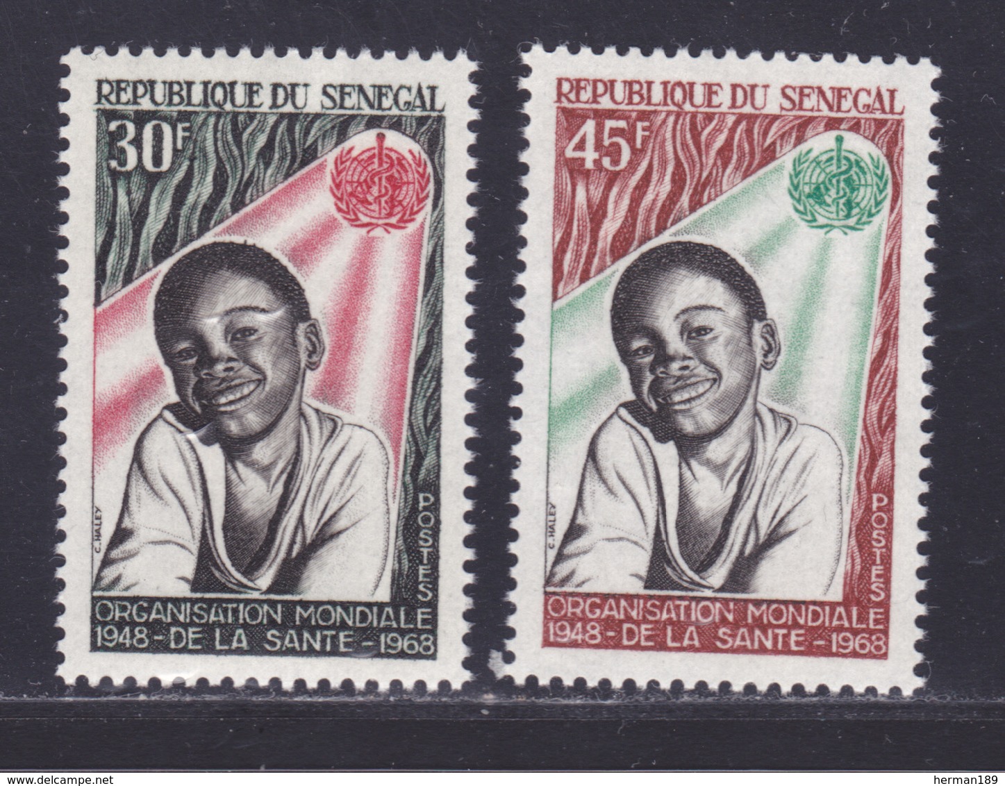 SENEGAL N°  313 & 314 ** MNH Neufs Sans Charnière, TB (D8642) Rganisation Mondiale De La Santé - 1968 - Senegal (1960-...)
