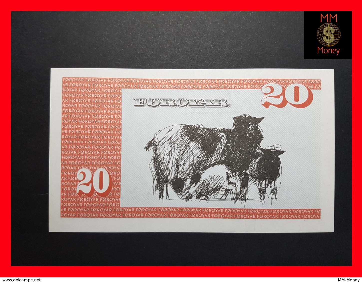 FOROYAR FAROE ISLAND 20 Kronur 1986 P. 19 A  UNC - Faeroër