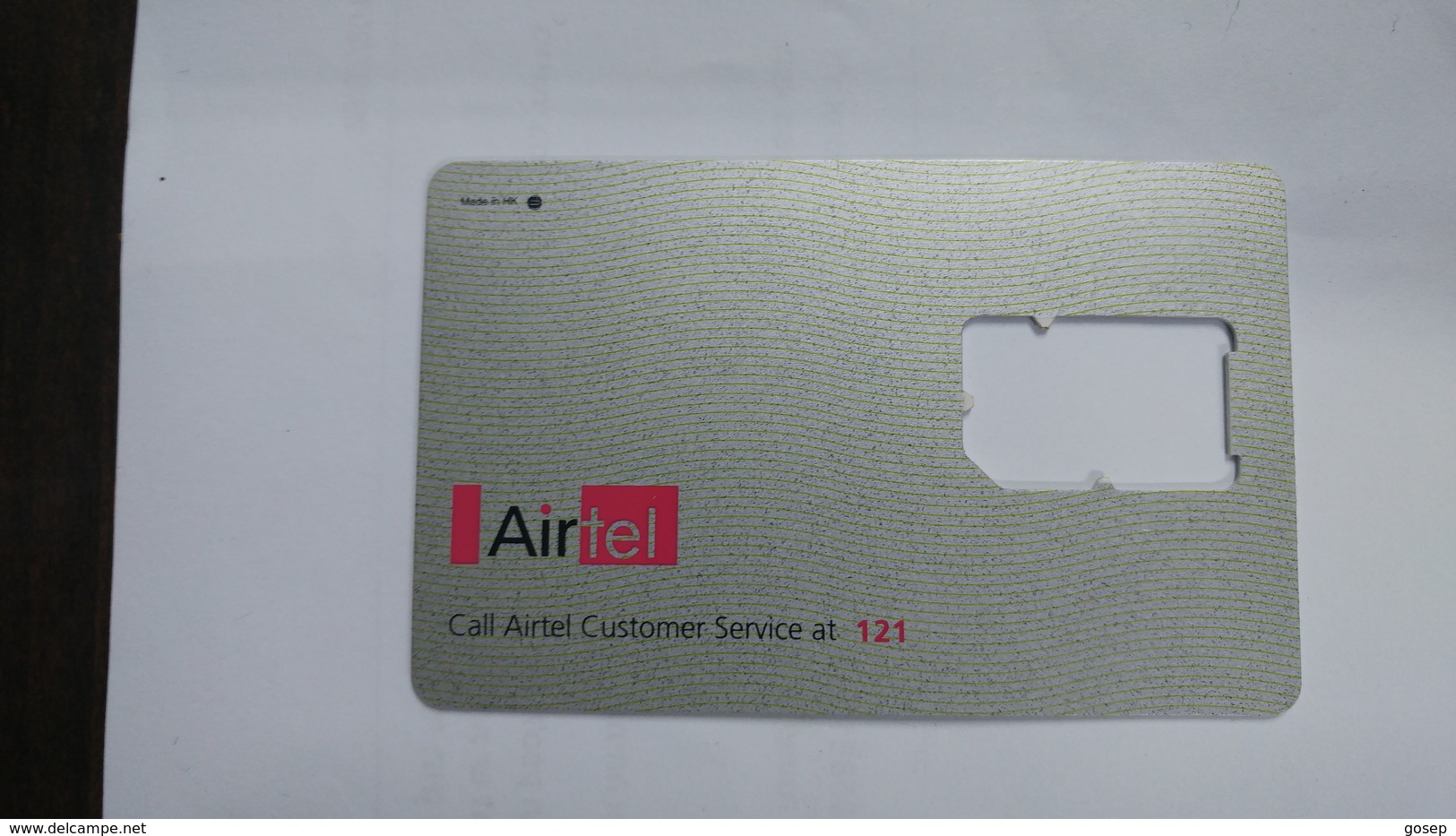 India-air Tel G.s.m Card-(51e)-()-(new Delhi)-()-(look Out Side)-used Card+1 Card Prepiad Free - India