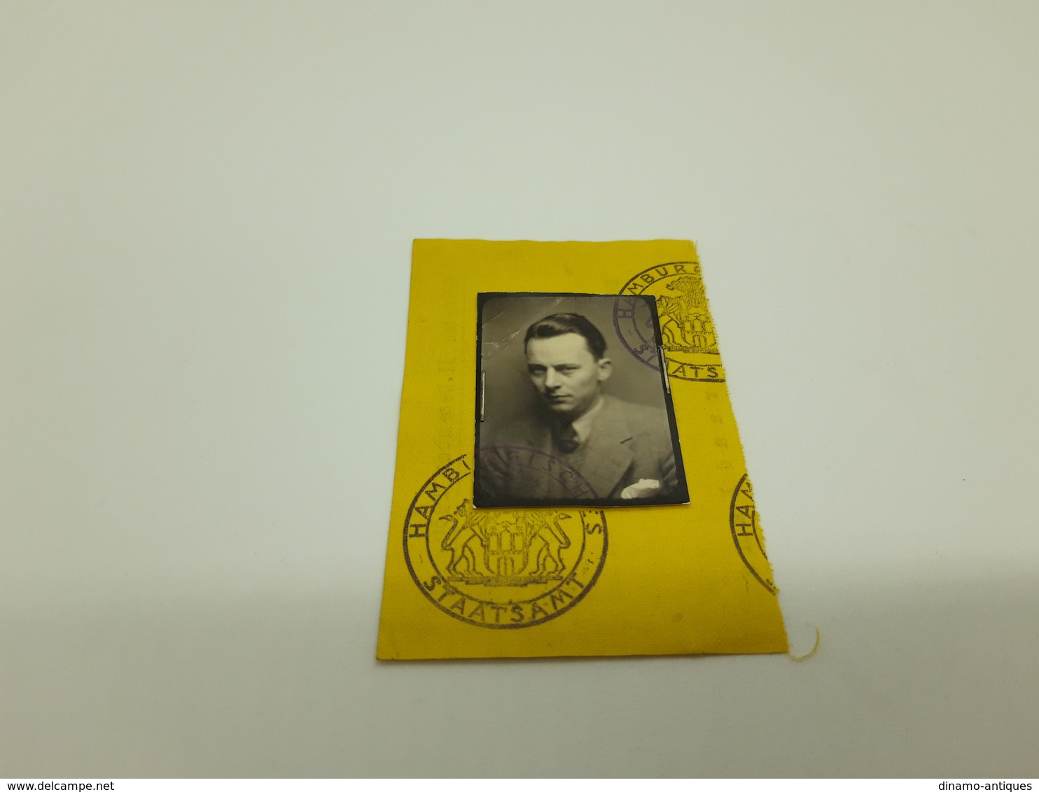 1936 Ausweis Diplomatic Identity Card Erik Braadland Passport Norway Issued In Hamburg - Historische Dokumente