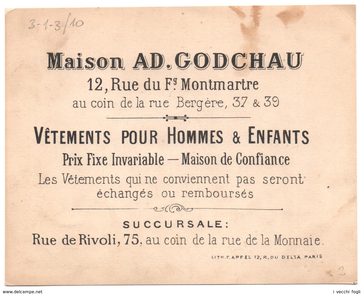 Chromo Grand Format. Ad. Godchau. Le Jeune Jockey S'apprete à Monter Le Chien. Cane Montato Da Fantino. Appel 3-1-3/10 - Autres & Non Classés