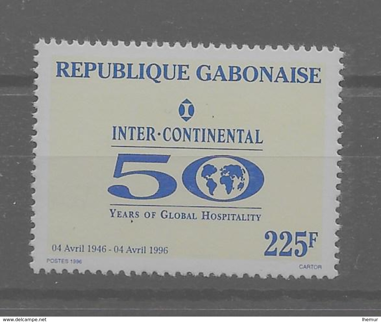 Rép; Du Gabon - 1996 - 50 éme Hotel Intercontinental - Y Et T N° 866 E ** ( M N H ) - Rare - Gabon (1960-...)