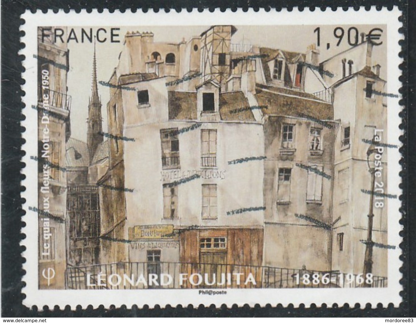 FRANCE 2018 LEONARD FOUJITA OBLITERE - YT 5200                                                   TDA152B - Used Stamps