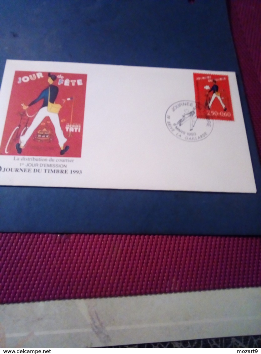 Fdc JOURN1E DU TIMBRE 1993 BRIVE LA GAILLARDE  TATI N°2792 - 1990-1999