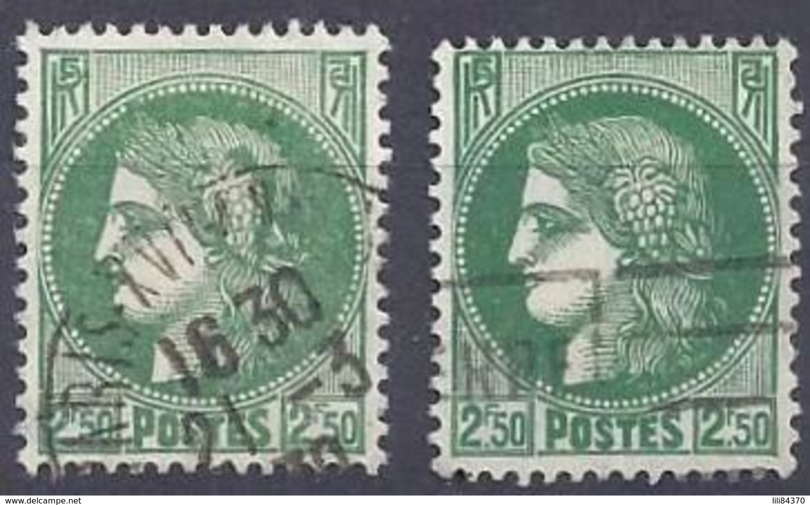 No . 375  0b    Teinte - Used Stamps