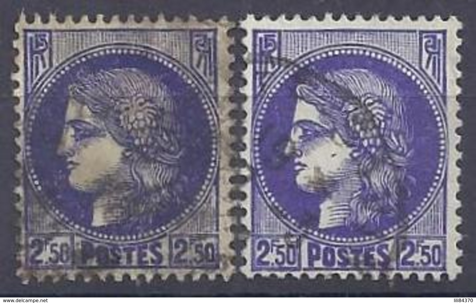 No . 375A  0b    Teinte - Used Stamps