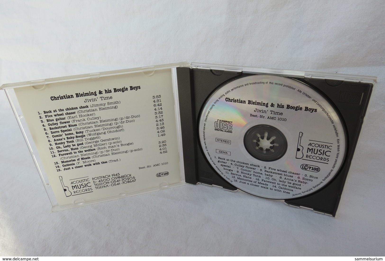 CD "Christian Bleiming & His Boogie Boys" Jivin' Time - Soul - R&B