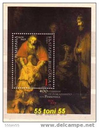 2006 400th Birth Anniversary Of Rembrandt  S/S- MNH  Bulgaria / Bulgarie - Rembrandt