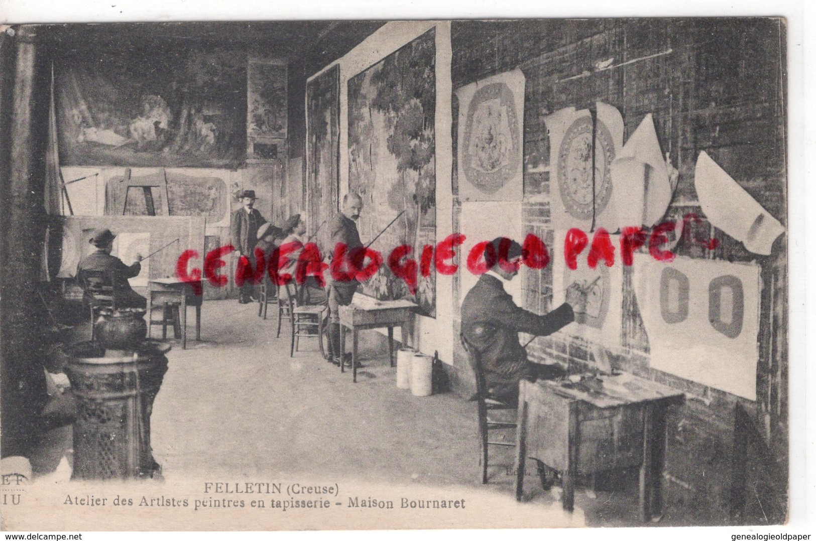 23- FELLETIN - ATELIER DES ARTISTES PEINTRES EN TAPISSERIE-MAISON BOURNARET - PEINTRE CREUSE - Felletin