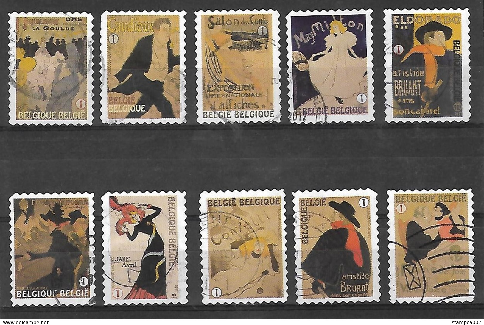 OCB Nr 4145/54 Toulouse Lautrec - Complete Set !! - Oblitérés