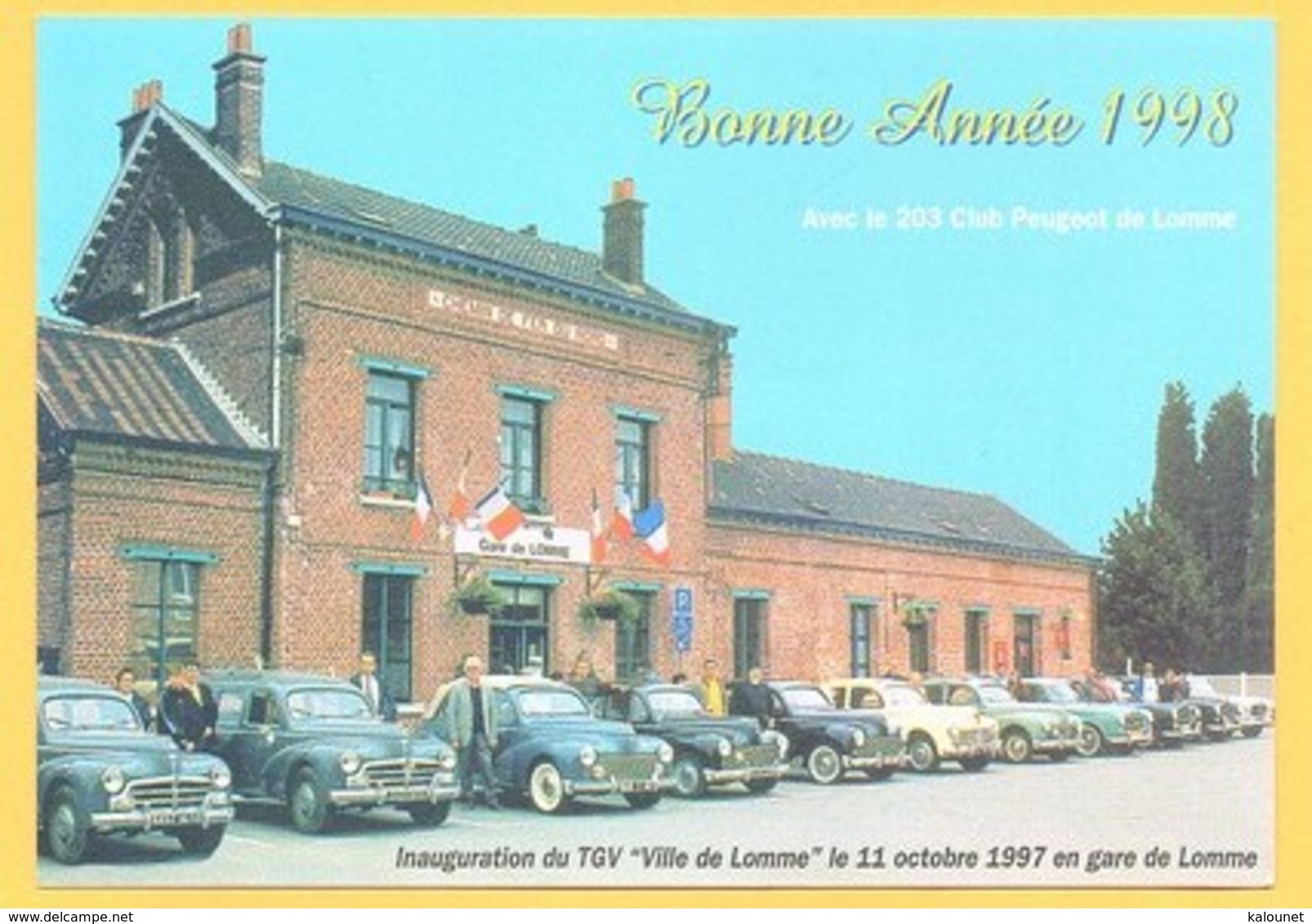 Carte Postale En Couleur " Inauguration Du TGV En Gare De Lomme " à LOMME - Lomme