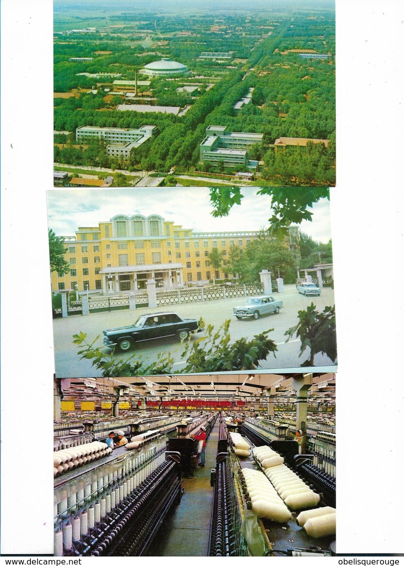 CHINE CHINA, Chengchow Postcard, CARNET DE 10 CARTES NEUVES BUILDING Tractor Plant USINES - Chine