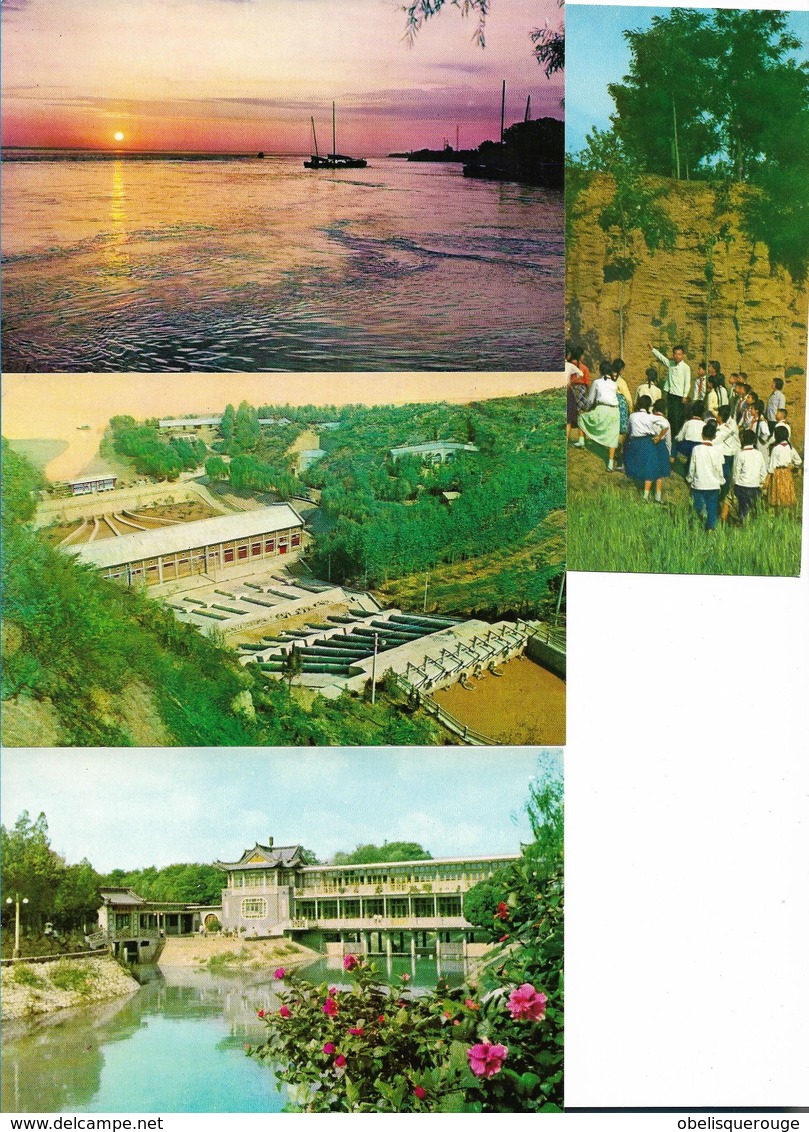 CHINE CHINA, Chengchow Postcard, CARNET DE 10 CARTES NEUVES BUILDING Tractor Plant USINES - Chine