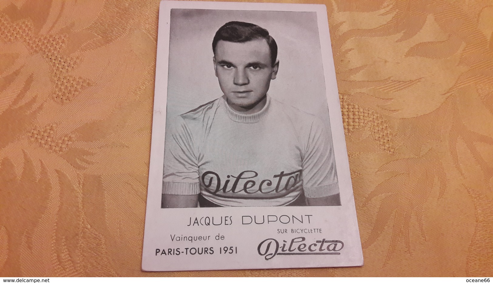 Jacques Dupont Dilecta Carte Originale - Cyclisme