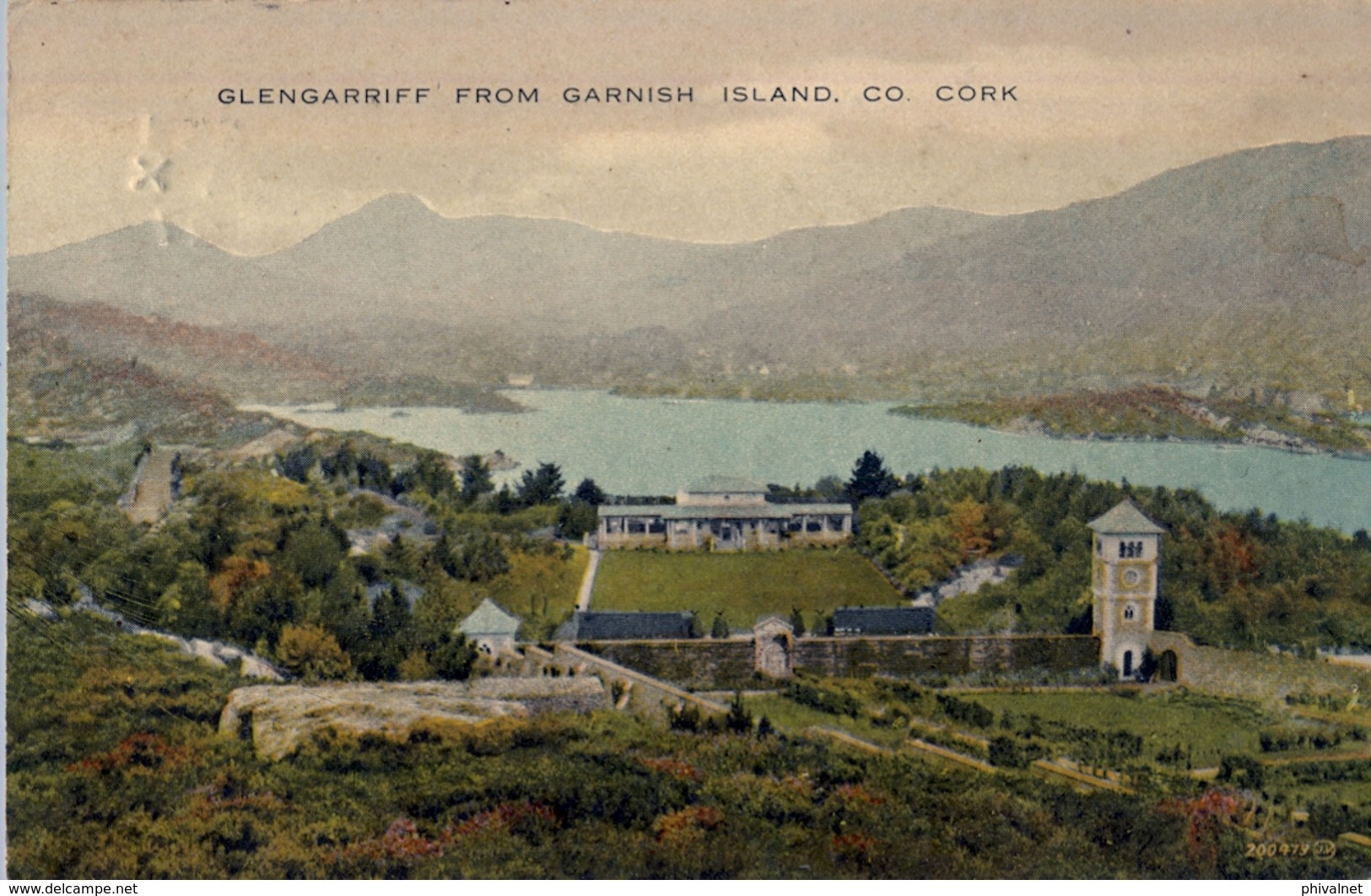 1927 , IRLANDA , TARJETA POSTAL CIRCULADA , GLENGARRIFF FROM GARNISH ISLAND . CORK - Cartas