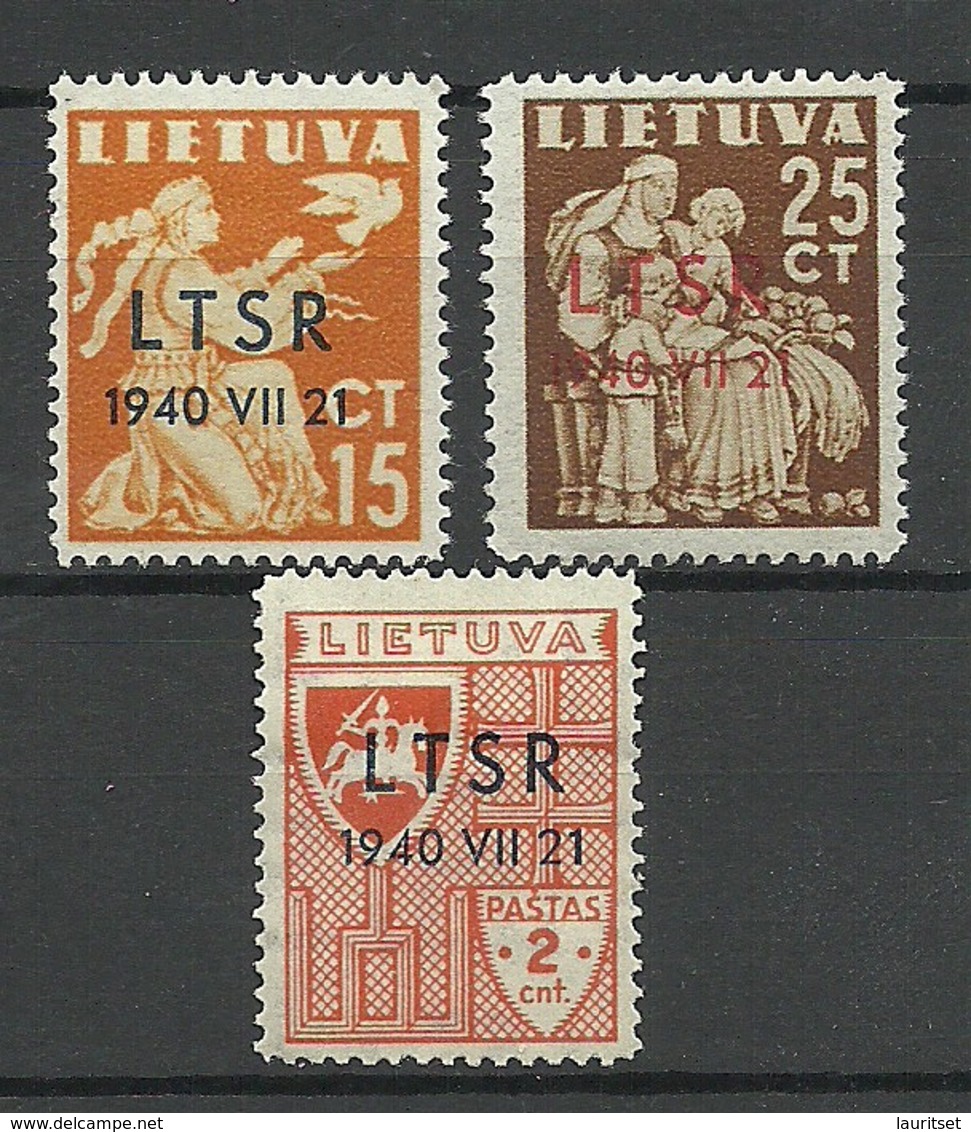 LITHUANIA Litauen 1940 Michel 449 & 452 - 453 MNH/MH - Litauen