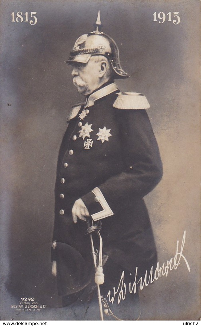 AK Bismarck Mit Pickelhaube - 1815 - 1915  (39596) - Hommes Politiques & Militaires