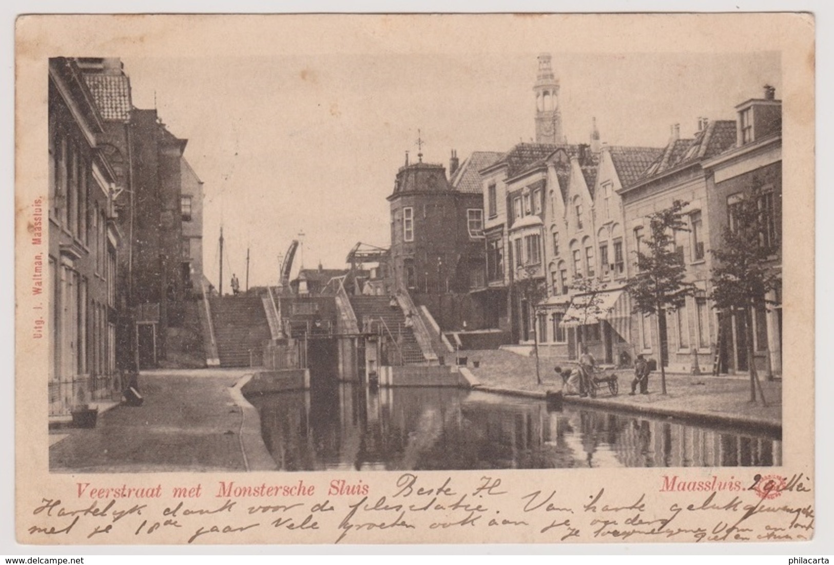 Maassluis - Veerstraat Met Monstersche Sluis - Maassluis