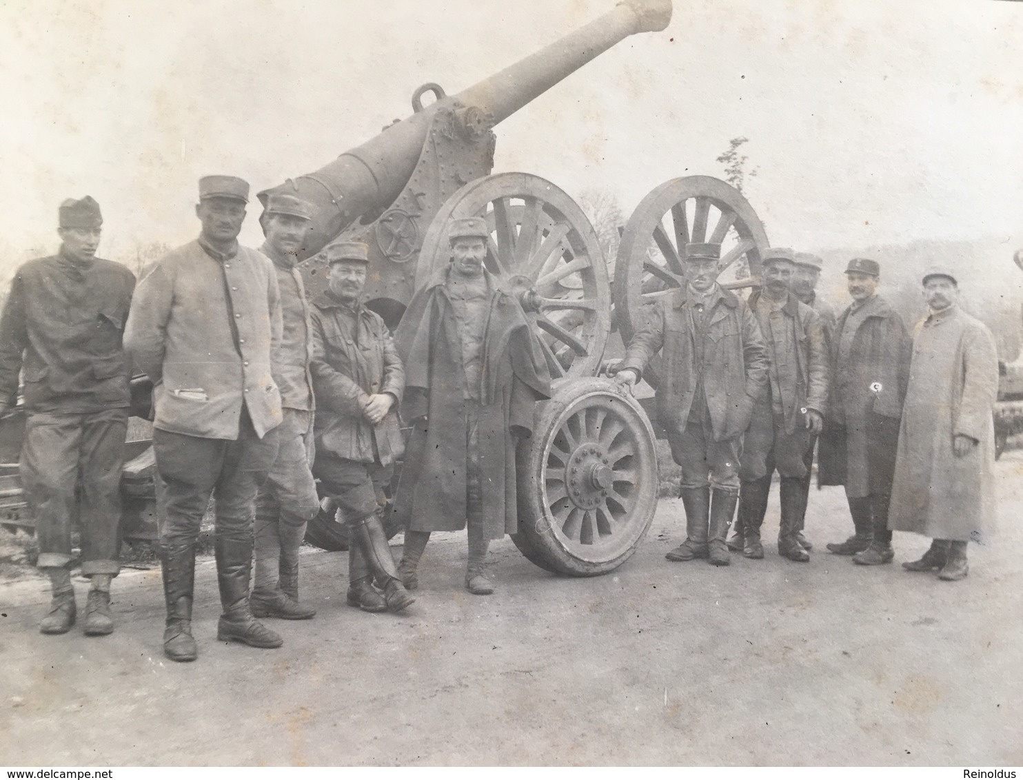 Foto AK Kanon Canon Geschutz Artillerie Soldats Francais - Guerre 1914-18