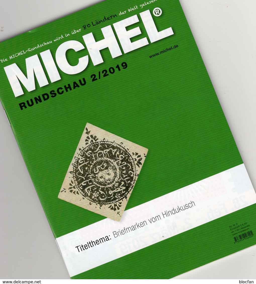 Stamps Rundschau Briefmarken MICHEL 2/2019 New 6€ Of The World Catalogue/magacine Of Germany ISBN 978-3-95402-600-5 - Philatelic Dictionaries